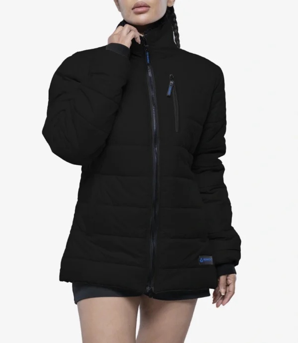 Black Insulated Puffer Jacket