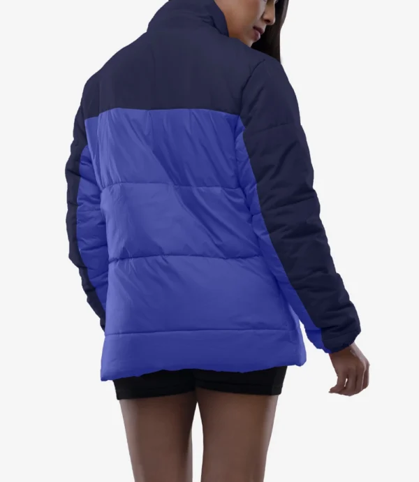 Two Tone Blue Puffer Jacket