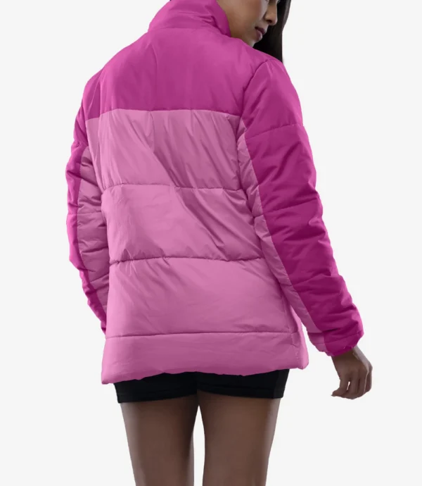 Two Tone Pink Puffer Jacket