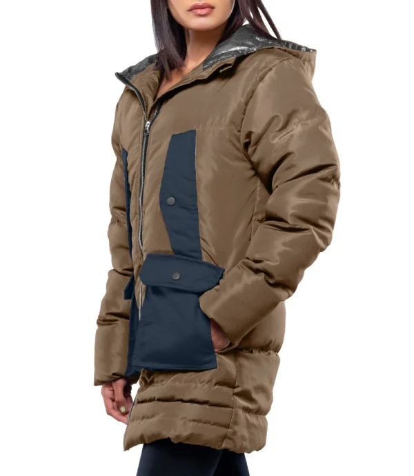 Beige Puffer Coat