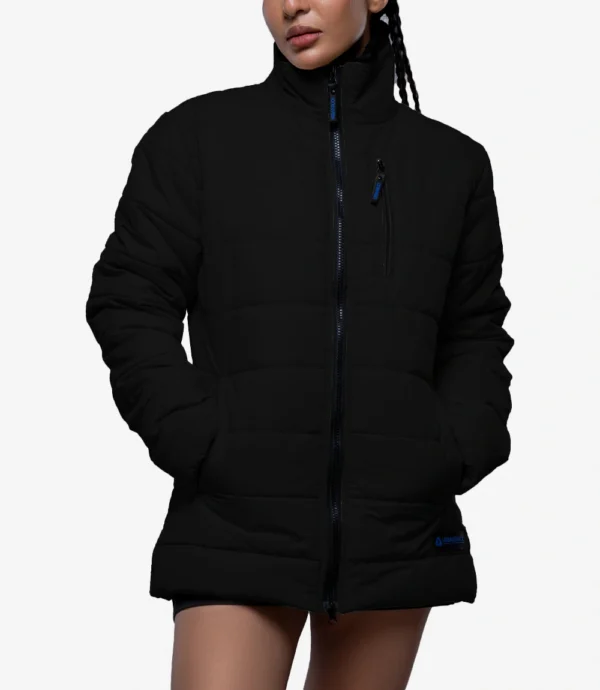 Black Insulated Puffer Jacket