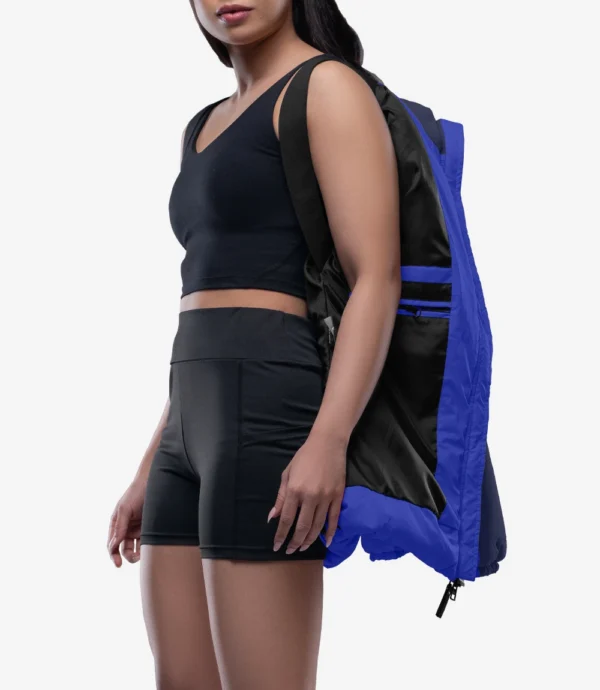 Two Tone Blue Puffer Jacket