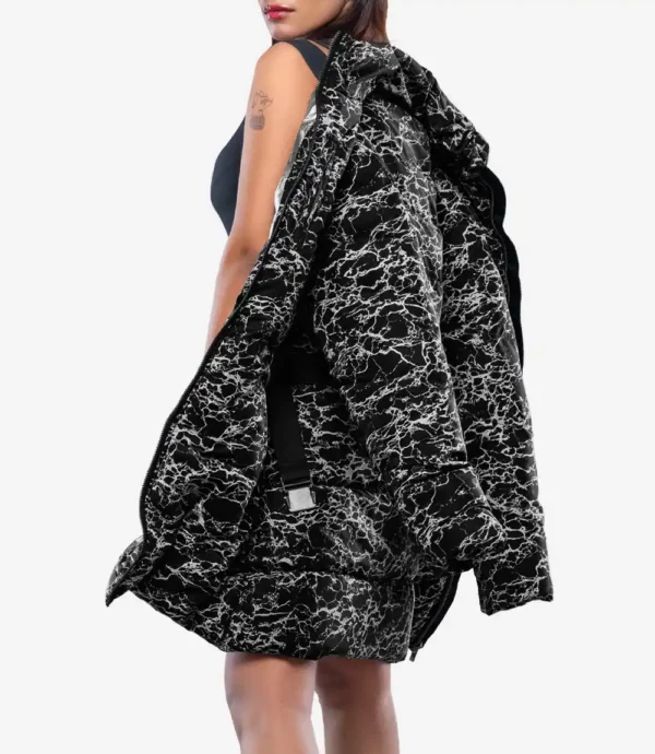 Black Duck Down Coat - Insulated Puffer Jacket